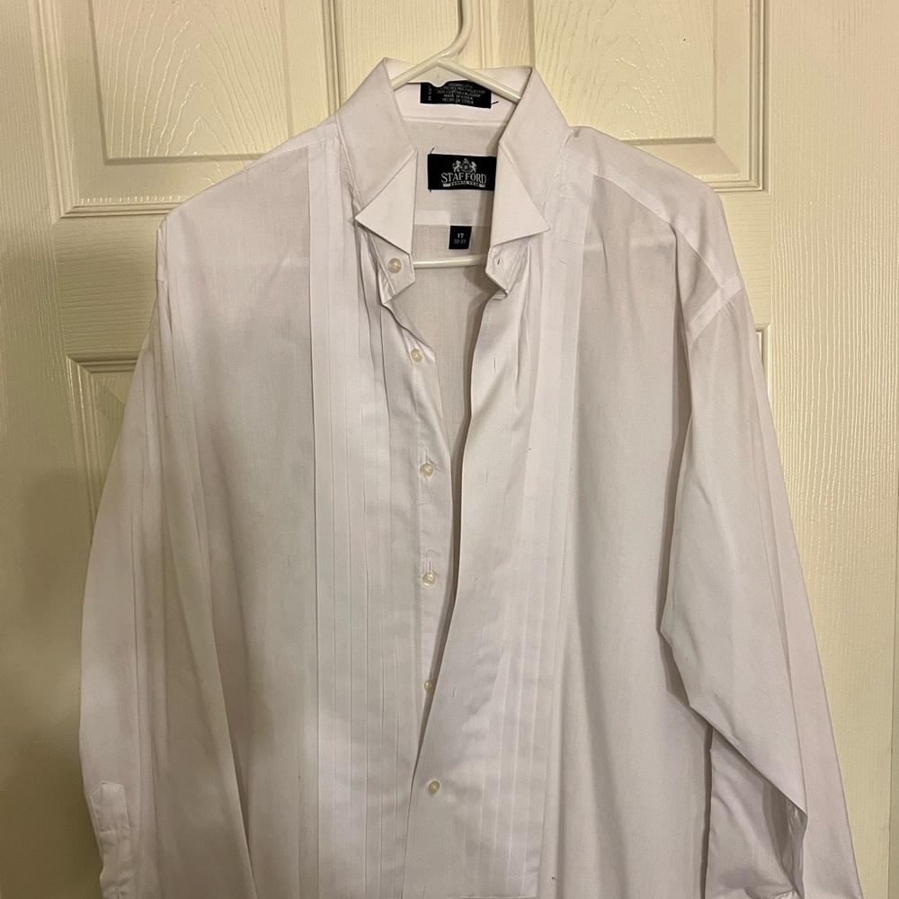 Stafford Dress Shirt | Size: 17 (32 - 33) | Color: White